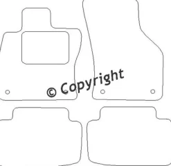 Textilmattor H-line Skoda Octavia III