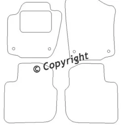Textilmattor H-line Skoda Rapid