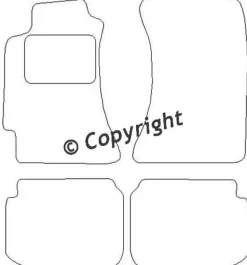 Textilmattor H-line Subaru Legacy II