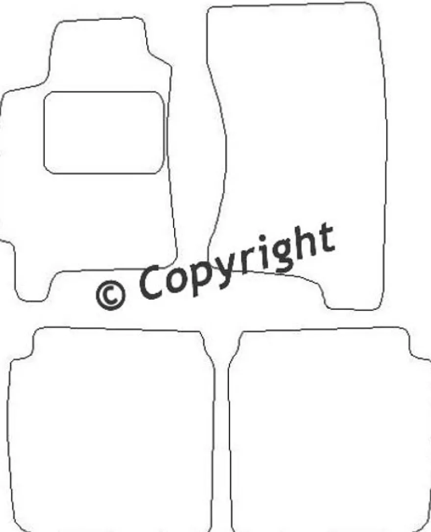 Textilmattor H-line Subaru Legacy II GL