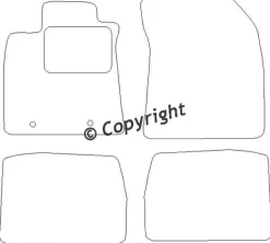 Textilmattor H-line Toyota Avensis T27