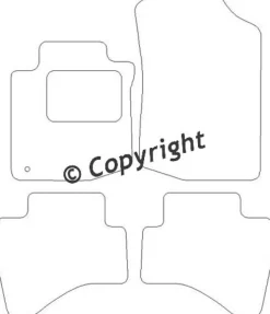Textilmattor H-line Toyota Aygo