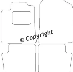 Textilmattor H-line Toyota Corolla IX E12 Kombi