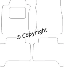 Textilmattor H-line Toyota Landcruiser 120