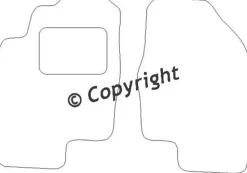 Textilmattor H-line Toyota Previa