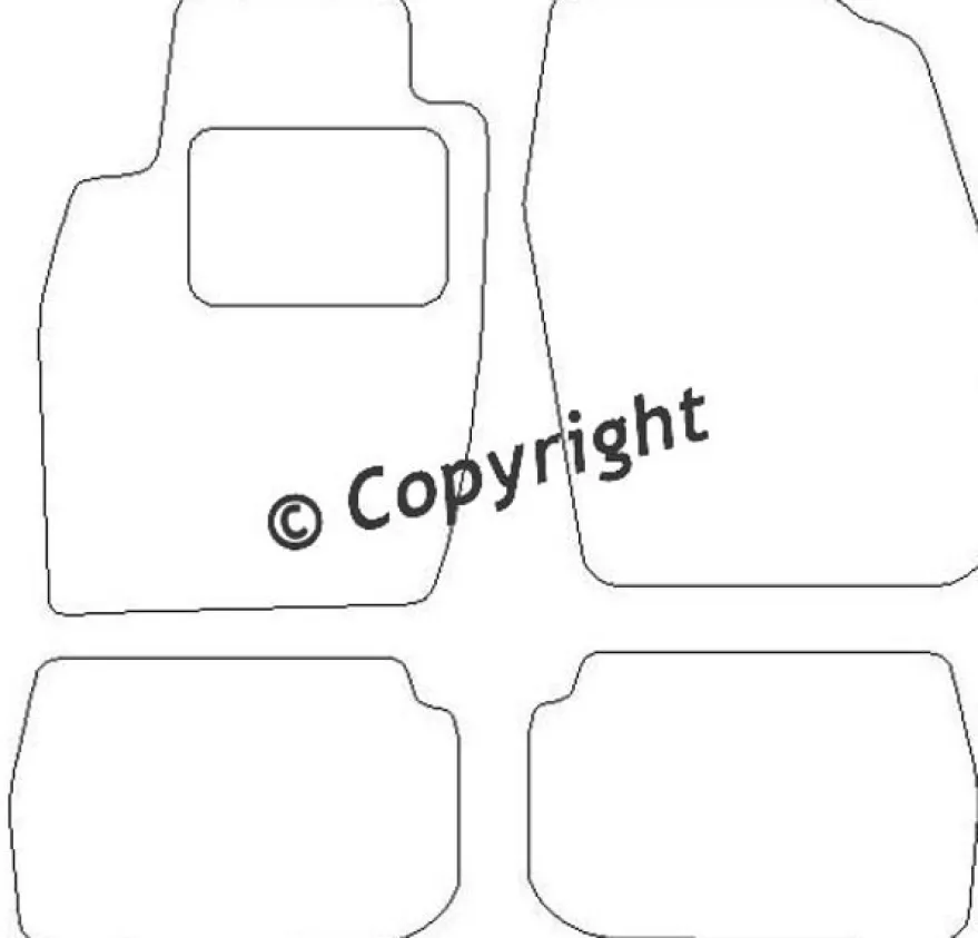 Textilmattor H-line Toyota Starlet