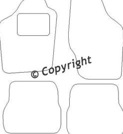 Textilmattor H-line Toyota Starlet