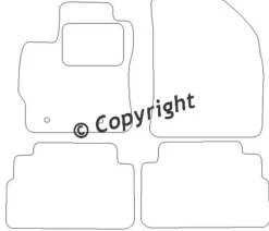 Textilmattor H-line Toyota Verso
