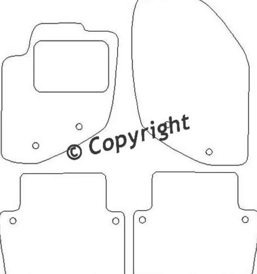 Textilmattor H-line Volvo S80