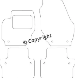 Textilmattor H-line Volvo S80