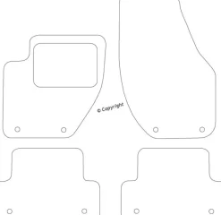 Textilmattor H-line Volvo V40