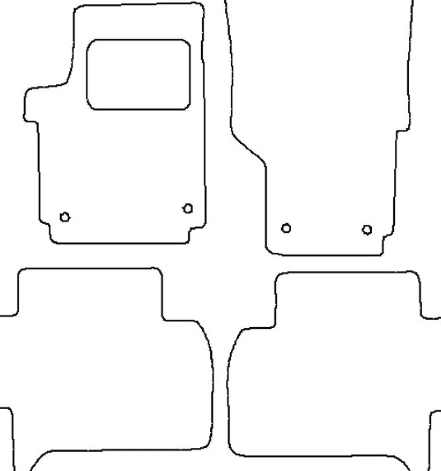 Textilmattor H-line VW Amarok