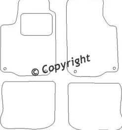 Textilmattor H-line VW Beetle 1998-