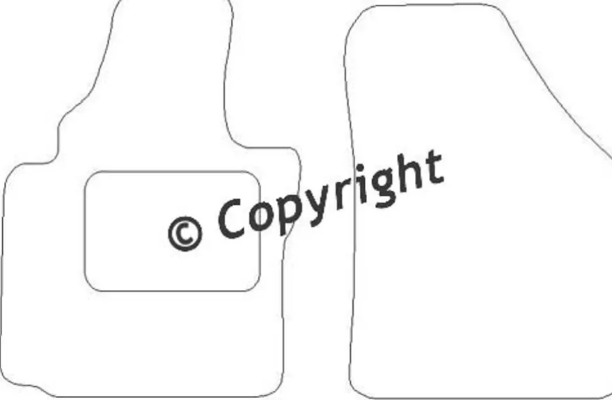 Textilmattor H-line VW Caddy