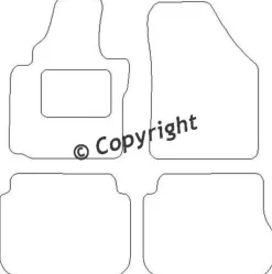 Textilmattor H-line VW Caddy Combi III