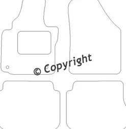 Textilmattor H-line VW Caddy Combi III