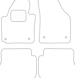 Textilmattor H-line VW Caddy Combi 5-sits