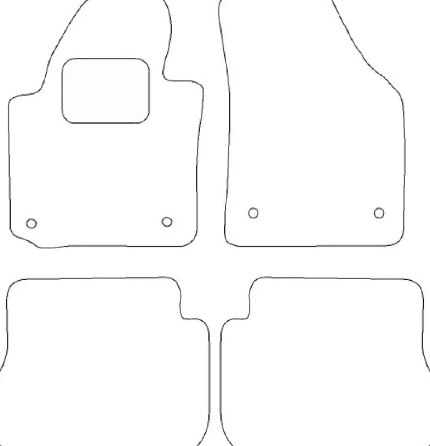 Textilmattor H-line VW Caddy Combi 5-sits