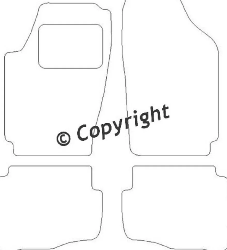 Textilmattor H-line VW Fox