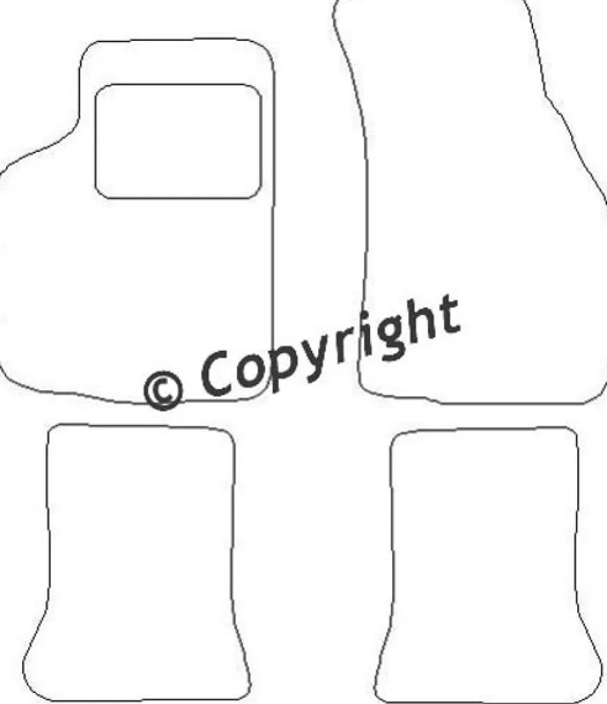 Textilmattor H-line VW Golf I Cab