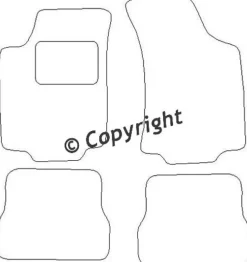 Textilmattor H-line VW Golf III / Vento