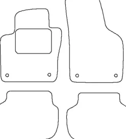 Textilmattor H-line VW Jetta IV