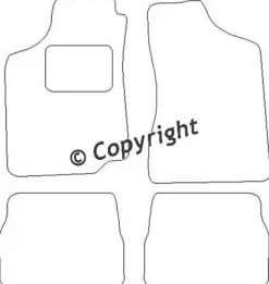 Textilmattor H-line VW Passat 3A