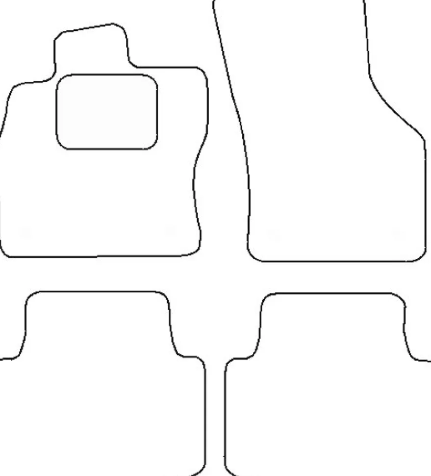 Textilmattor H-line VW Passat B8