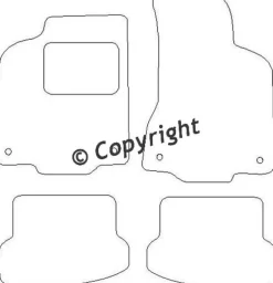 Textilmattor H-line VW Polo