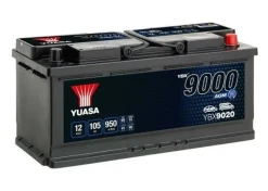 Yuasa AGM YBX9020 12V 105Ah 950AStart Stopp Plus BilBatteri