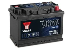 Yuasa AGM YBX9096 12V 70Ah 760A Start Stopp Plus BilBatteri